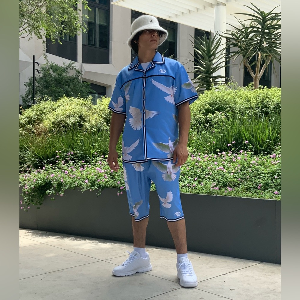 Men’s Frost Original Sky Blue Short Set NWT